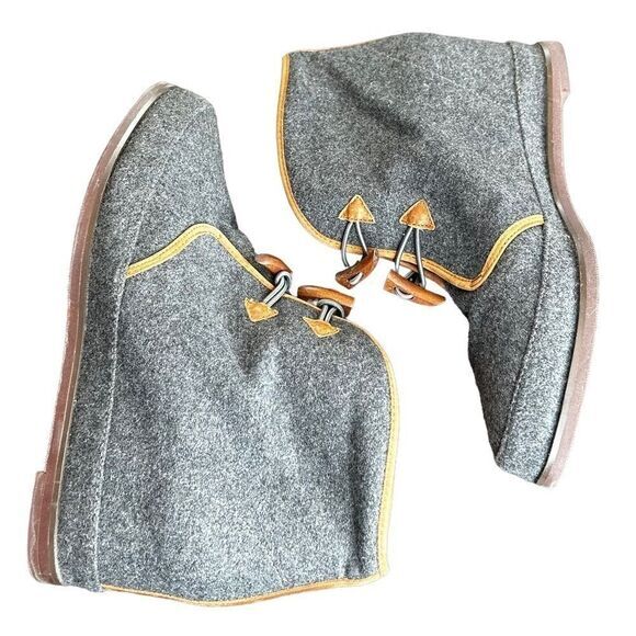 80%20 Eliotte toggle hidden wedge boot gray/brown size 8.5 - Picture 7 of 10